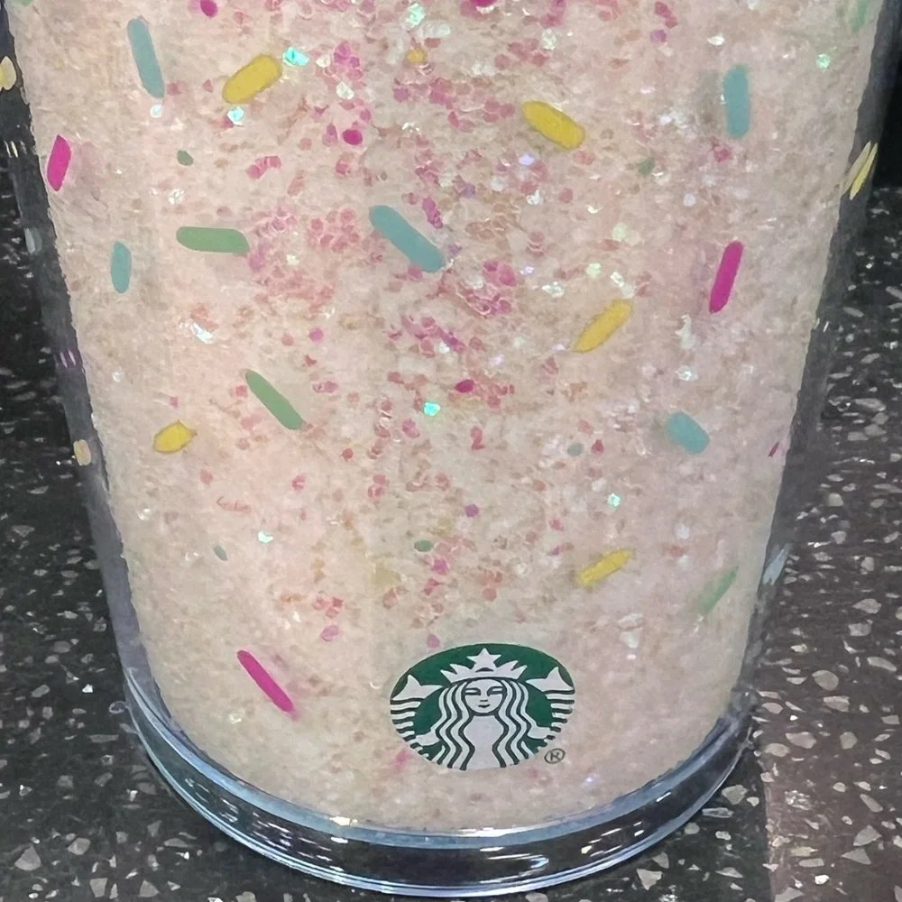 2025 Starbucks Tumbler 16oz With Birthday Candle Straw Topper- NEW